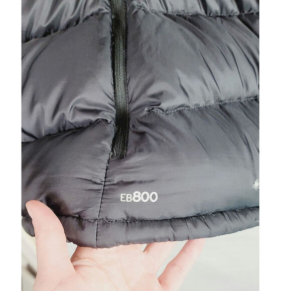 EDDIE BAUER 800 GOOSE DOWN FILLED VEST IN BLACK, SZ 2XL - Picture 2 of 15
